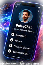 Illustration of another PulseChat participant's messaging interface
